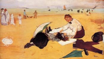 埃德加 德加 Beach Scene 埃德加 德加 Beach Scene
